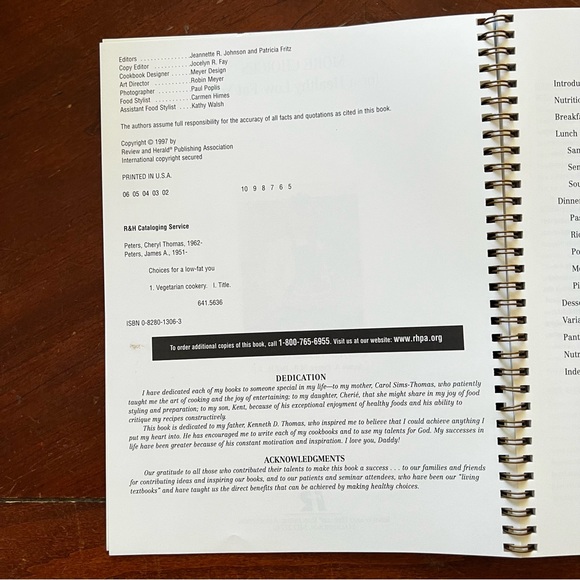 3 for $15: More Choices for a Healthy Low-Fat You Spiral Paperback - Picture 3 of 4